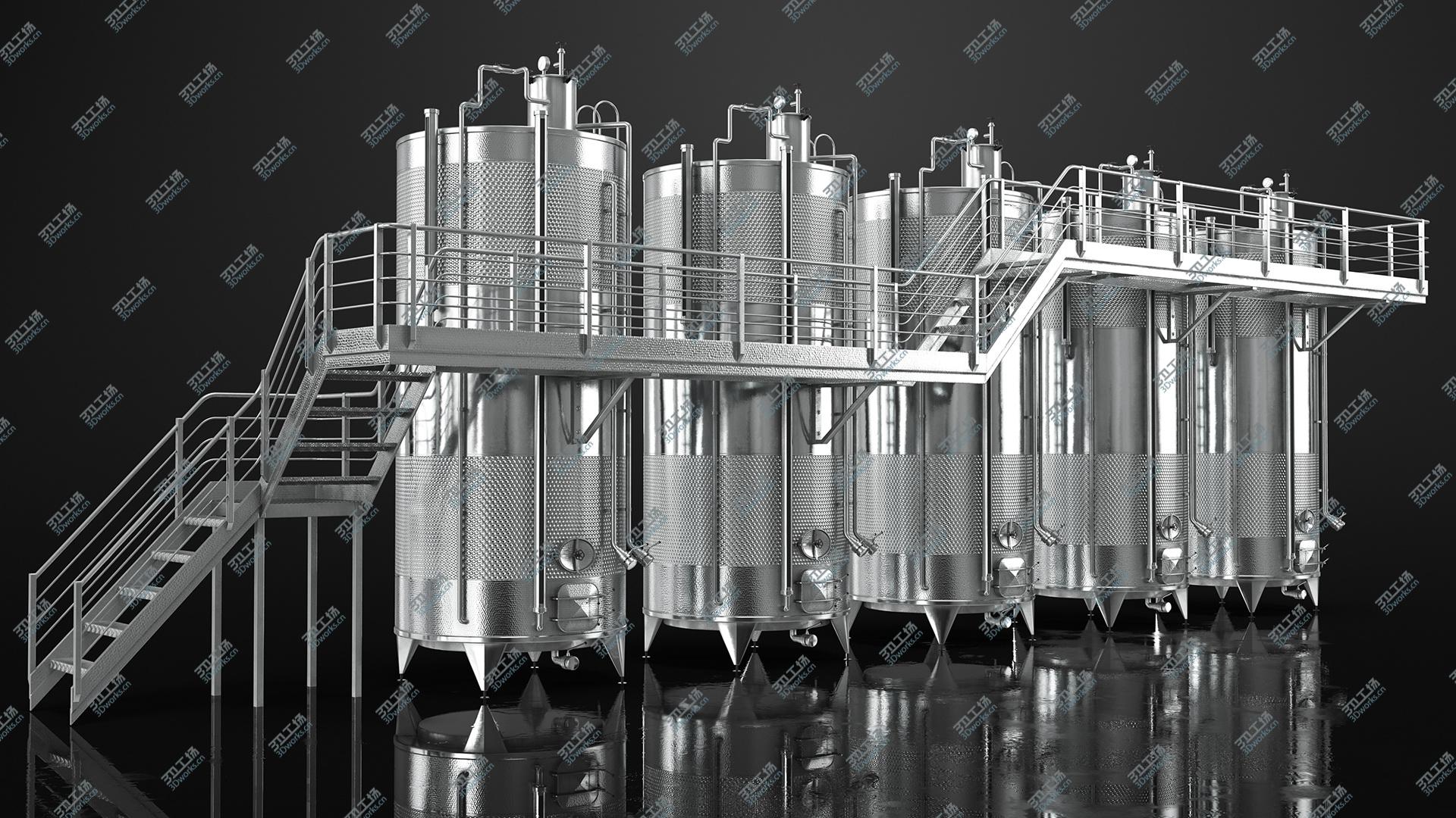 images/goods_img/2021040165/Stainless Steel Wine Tanks Set with Stairs 3D/4.jpg